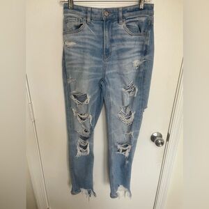 American Eagle Ripped Wide
Leg Jeans